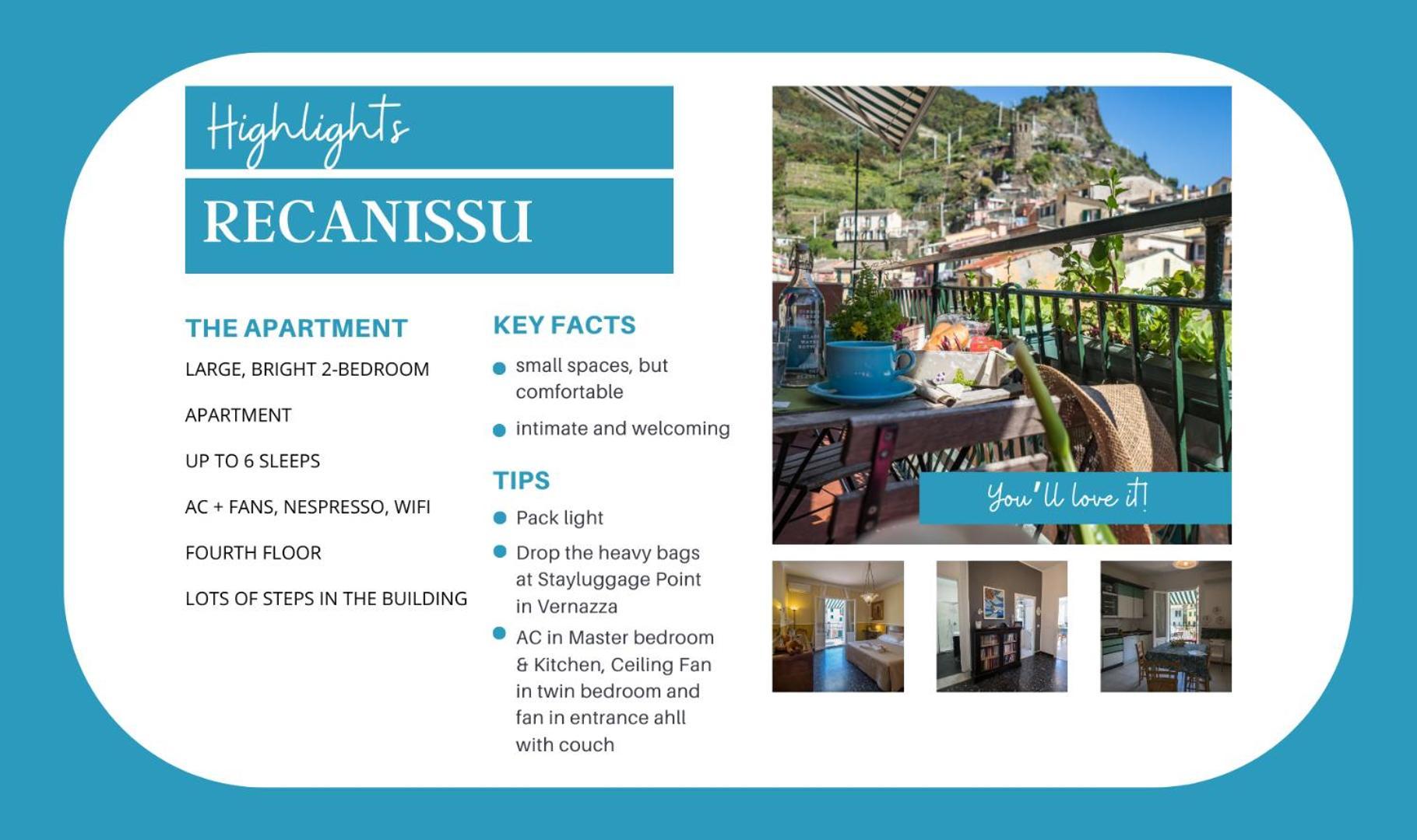 Recanissu Apartment With Balcony & Ac Vernazza Kültér fotó